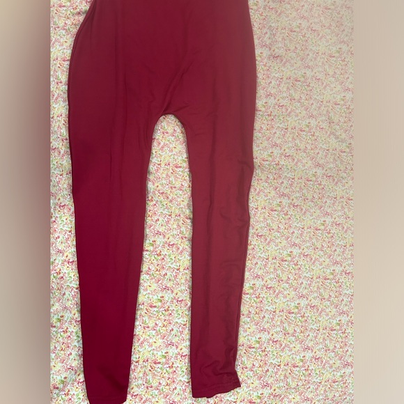 Burgundy one shoulder jumpsuit - Picture 2 of 2